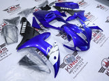 Yamaha YZF-R1 Fairings (2002-2003) Blue, White, Black, Gray at KingsMotorcycleFairings.com