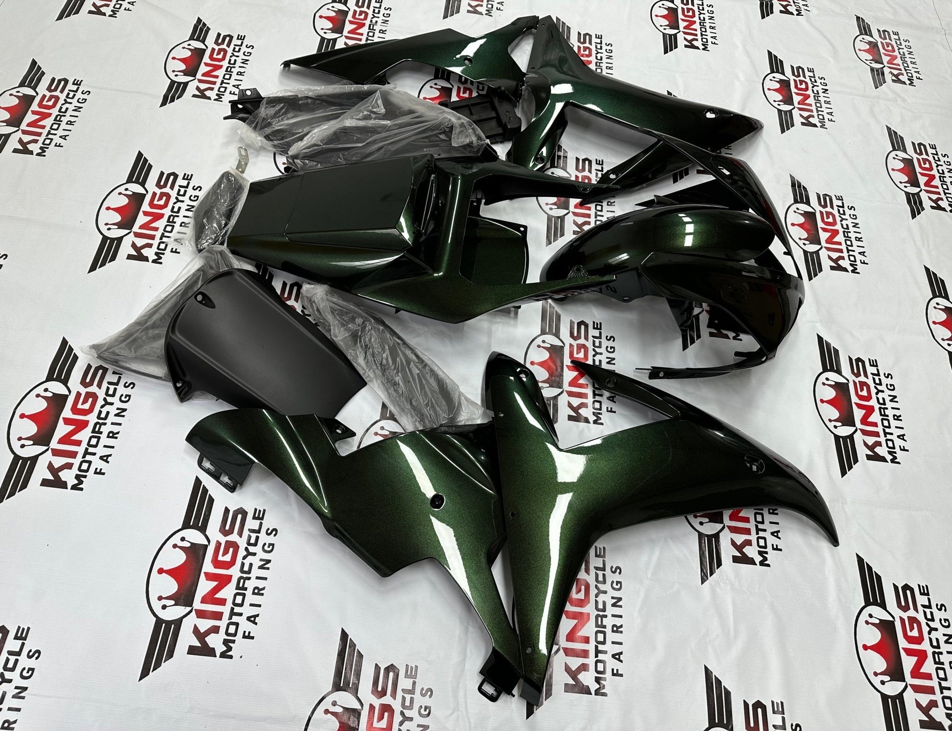 Yamaha YZF-R1 Fairings (2002-2003) Green Metallic at KingsMotorcycleFairings.com