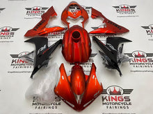Yamaha YZF-R1 Fairings (2004-2006) Orange Candy, Matte Black at KingsMotorcycleFairings.com