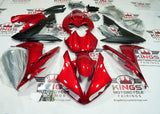 Yamaha YZF-R1 Fairings (2004-2006) Red Candy, Matte Black at KingsMotorcycleFairings.com