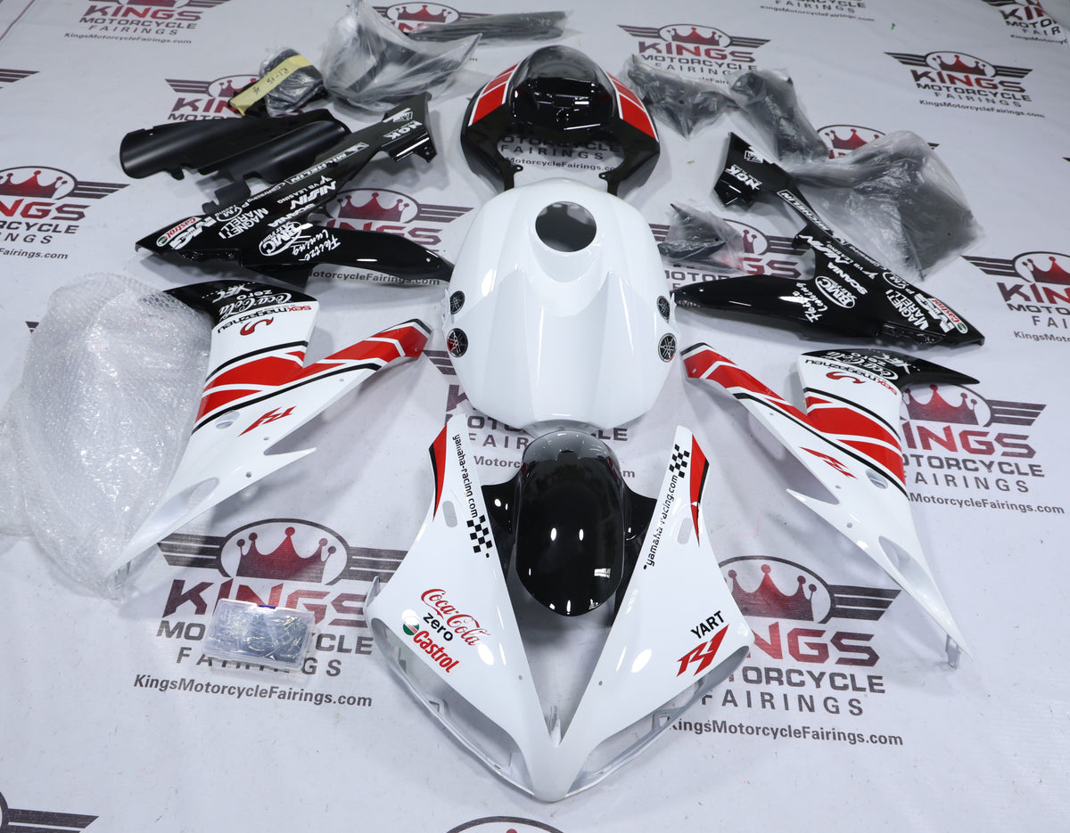Yamaha YZF-R1 Fairings (2004-2006) White, Red, Black, Coca Cola at KingsMotorcycleFairings.com