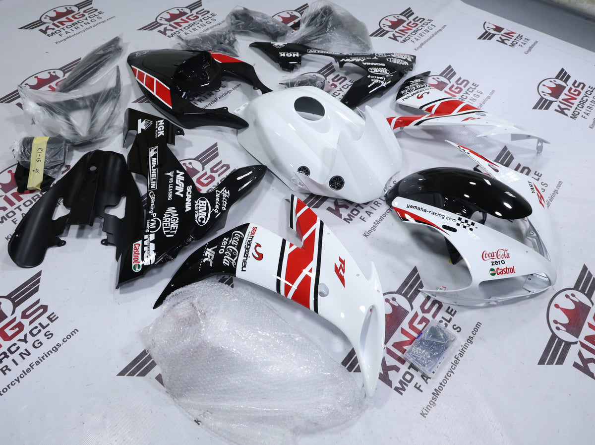 Yamaha YZF-R1 Fairings (2004-2006) White, Red, Black, Coca Cola from KingsMotorcycleFairings.com