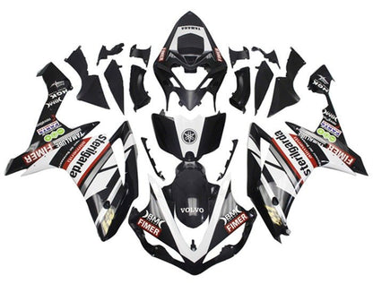 Yamaha R1 Fairings (2007-2008) Black, White, Red Sterilgarda at KingsMotorcycleFairings.com