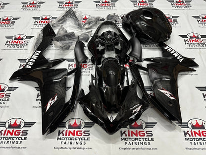 Yamaha YZF-R1 Fairings (2007-2008) Black, White, Red at KingsMotorcycleFairings.com