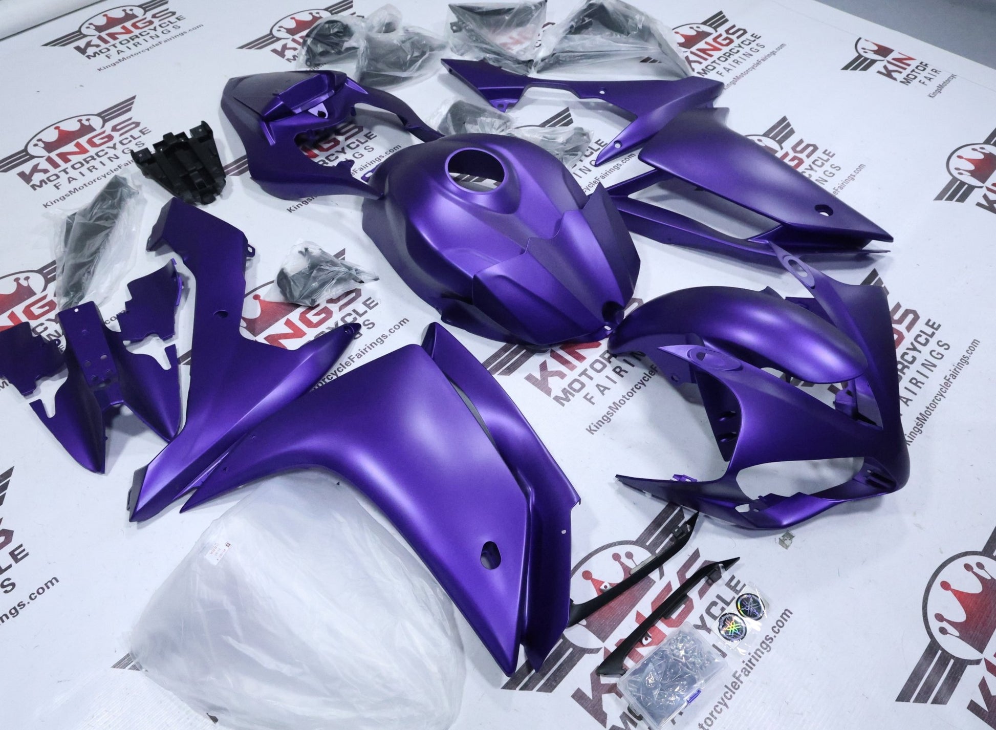 Yamaha YZF-R1 Fairings (2007-2008) Flat Purple at KingsMotorcycleFairings.com
