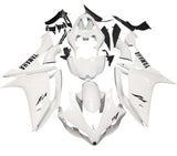 Yamaha R1 Fairings (2007-2008) Gloss White, Black at KingsMotorcycleFairings.com