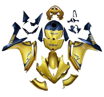 Yamaha R1 Fairings (2007-2008) Matte Gold, Matte Blue at KingsMotorcycleFairings.com