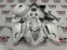 Yamaha YZF-R1 Fairings (2007-2008) Pearlescent White, Black at KingsMotorcycleFairings.com