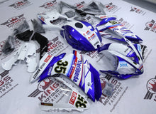 Yamaha YZF-R1 Fairings (2007-2008) White, Blue Sterilgarda #35 at KingsMotorcycleFairings.com