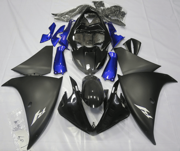Yamaha YZF-R1 Fairings (2009-2011) Black, Matte Black, Blue at KingsMotorcycleFairings.com