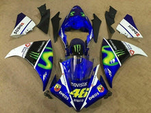 Yamaha R1 Fairings (2009-2011) Blue, White, Black Movistar at KingsMotorcycleFairings.com