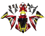 Yamaha R1 Fairings (2009-2011) Candy Red, Yellow Shark at KingsMotorcycleFairings.com