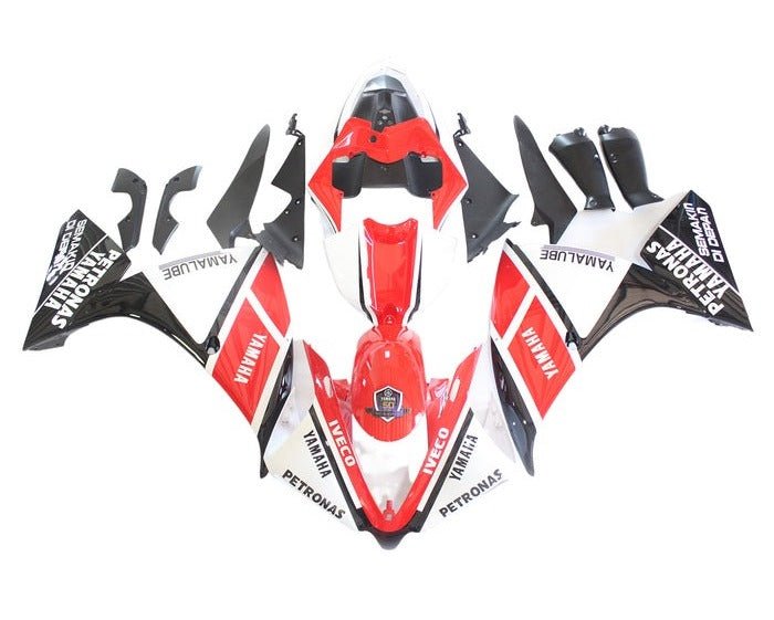 Yamaha R1 Fairings (2009-2011) White, Red, Black Petronas at KingsMotorcycleFairings.com