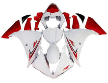 Yamaha R1 Fairings (2009-2011) White, Red at KingsMotorcycleFairings.com