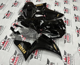 Yamaha R1 Fairings (2012-2014) All Black, Gold at KingsMotorcycleFairings.com