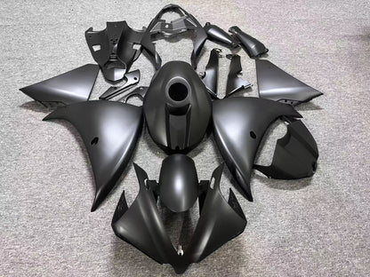 Yamaha YZF-R1 Fairings (2012-2014) All Flat Black at KingsMotorcycleFairings.com