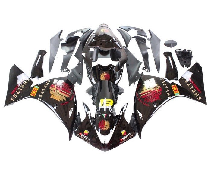 Yamaha YZF-R1 Fairings (2012-2014) Black Sheltes at KingsMotorcycleFairings.com