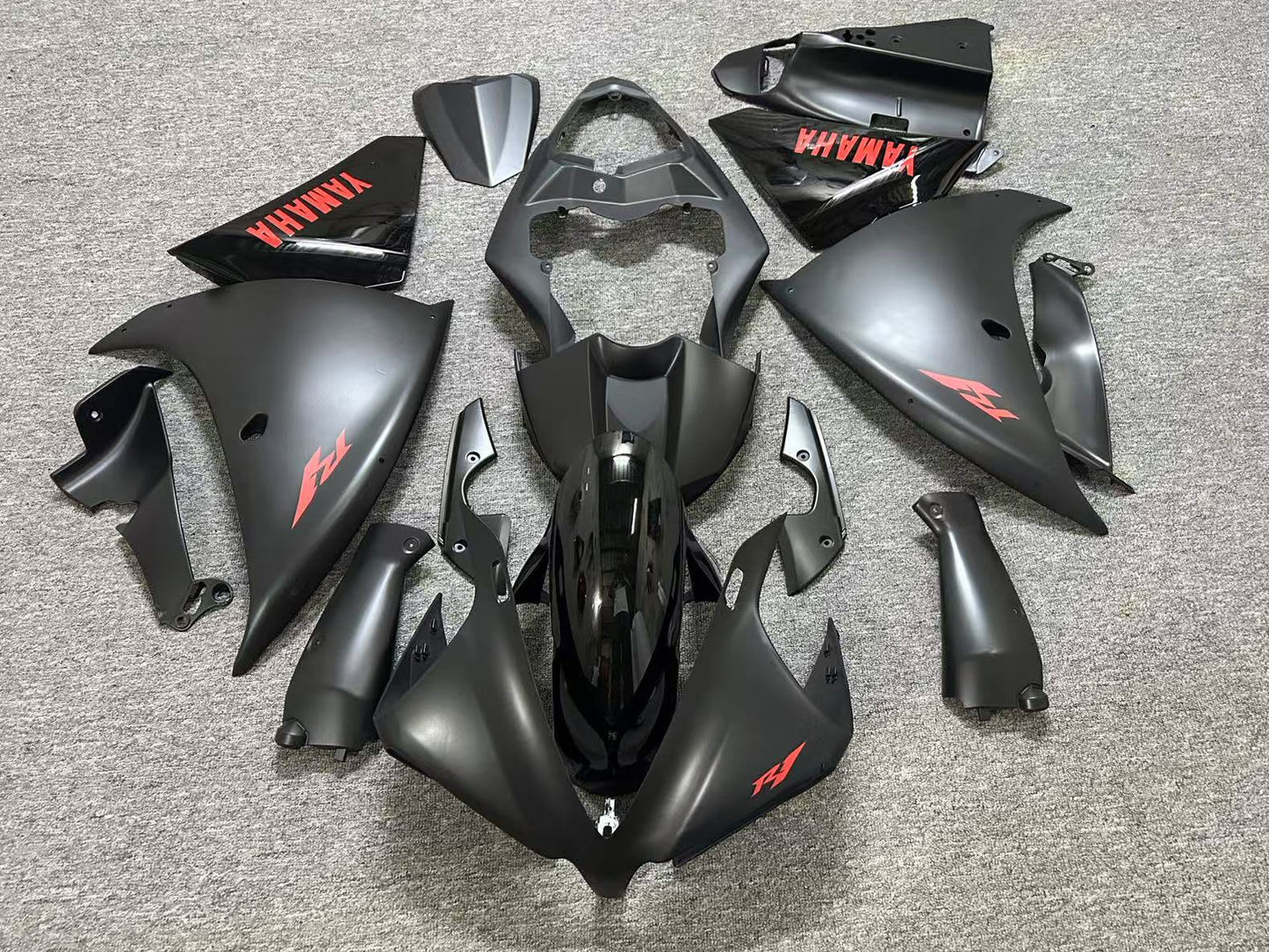 Yamaha YZF-R1 Fairings (2012-2014) Flat Black, Red, Gloss Black at KingsMotorcycleFairings.com