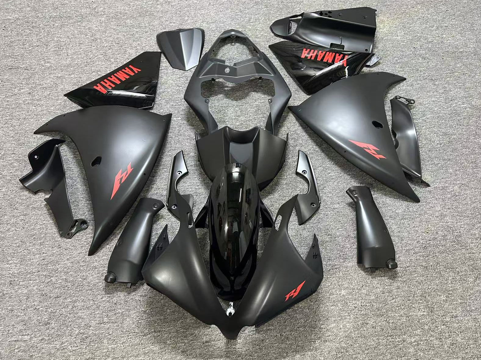 Yamaha YZF-R1 Fairings (2012-2014) Flat Black, Red, Gloss Black at KingsMotorcycleFairings.com