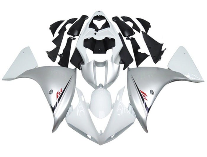 Yamaha R1 Fairings (2012-2014) Silver, White | Kings