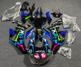 Yamaha YZF-R1 Fairings (2015-2019) Black, Blue, Pink Monster at KingsMotorcycleFairings.com