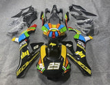 Yamaha YZF- R1 Fairings (2015-2019) Black, Multicolored HP at KingsMotorcycleFairings.com