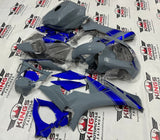 Yamaha R1 fairings (2015-2019) Nardo Gray, Blue at KingsMotorcycleFairings.com