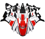Yamaha R1 Fairings (2015-2019) White, Red, Black Stripe at KingsMotorcycleFairings.com