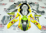 Yamaha YZF-R1 Fairings (2015-2019) Yellow, Green, Silver Shark at KingsMotorcycleFairings.com