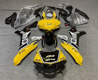 Yamaha YZF- R1 Fairings (2015-2019) Yellow, White, Black GYTR at KingsMotorcycleFairings.com