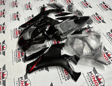 Yamaha YZF-R1 Fairings (2020-2025) Black, Red Stripe from KingsMotorcycleFairings.com
