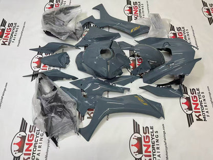 Yamaha YZF-R1 Fairings (2020-2025) Gray, Gold from KingsMotorcycleFairings.com
