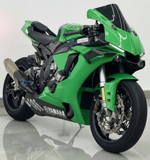Yamaha YZF-R1 Fairings (2020-2025) Green Faux Carbon Fiber at KingsMotorcycleFairings.com