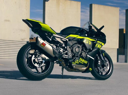Yamaha YZF-R1 Fairings (2020-2025) Matte Black, Neon Yellow GYTR at KingsMotorcycleFairings.com