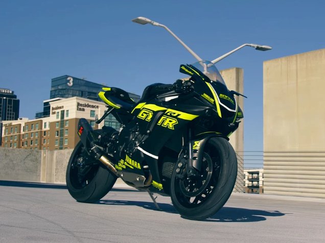 Yamaha YZF-R1 Fairings (2020-2025) Matte Black, Neon Yellow GYTR from KingsMotorcycleFairings.com