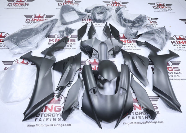Yamaha YZF-R1 Fairings (2020-2025) Matte Gray Graphite, Black at KingsMotorcycleFairings.com