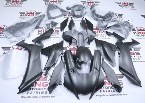 Yamaha YZF-R1 Fairings (2020-2025) Matte Gray Graphite, Black at KingsMotorcycleFairings.com