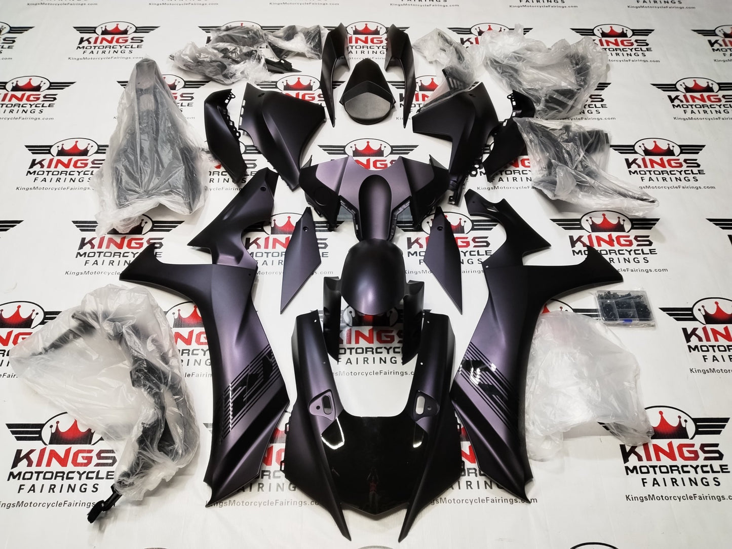 Yamaha YZF-R1 Fairings (2020-2025) Matte Purple, Black Chameleon at KingsMotorcycleFairings.com