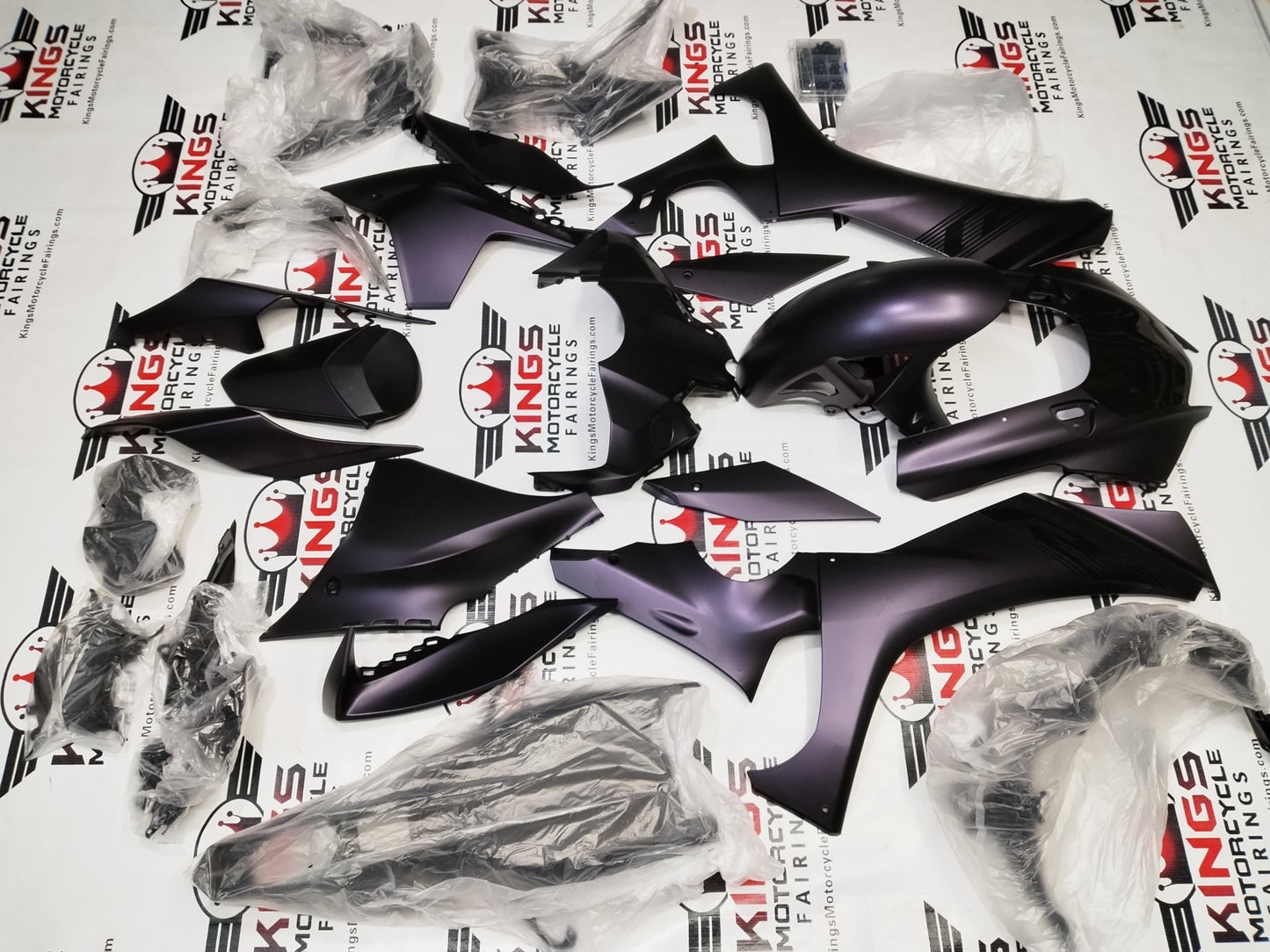 Yamaha YZF-R1 Fairings (2020-2025) Matte Purple, Black Chameleon from KingsMotorcycleFairings.com