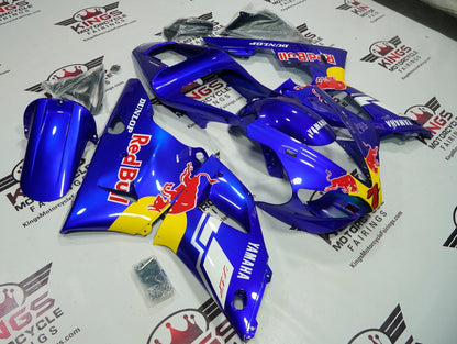 Yamaha YZF-R1 (2000-2001) Blue Red Bull Fairings at KingsMotorcycleFairings.com