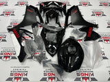 Yamaha YZF-R1 (2007-2008) Black, Matte Black & Red Fairings at KingsMotorcycleFairings.com