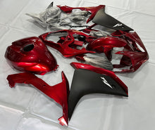 Yamaha R1 Fairings (2007-2008) Candy Red, Matte Black, Silver at KingsMotorcycleFairings.com