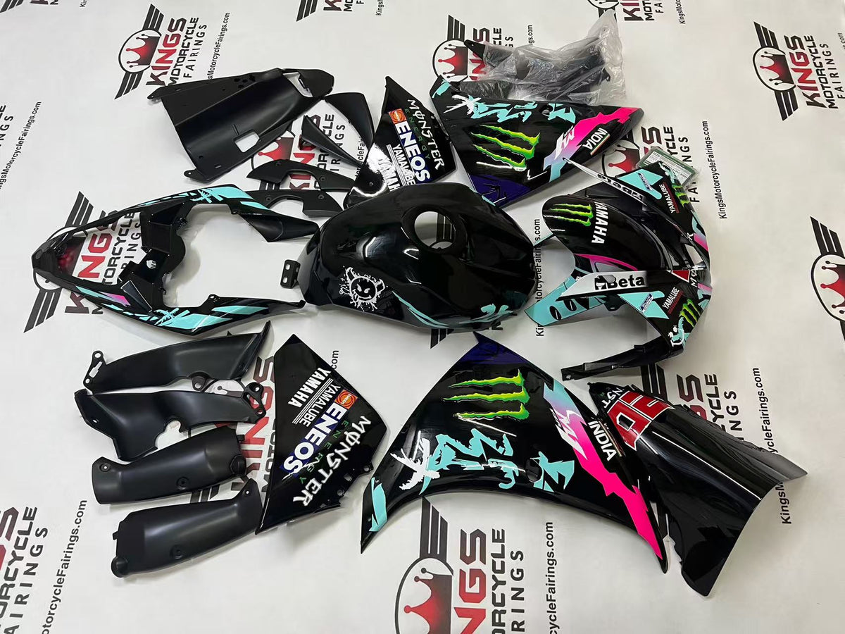 Yamaha YZF-R1 (2009-2011) Black, Blue, White, Pink Monster Fairings at KingsMotorcycleFairings.com