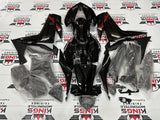 Yamaha YZF-R3 Fairings (2015-2018) Black, Red Stripe by KingsMotorcycleFairings.com