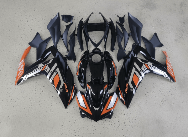 Yamaha YZF-R3 Fairings (2015-2018) Black, Silver, Orange at KingsMotorcycleFairings.com