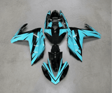 Yamaha YZF-R3 Fairings (2015-2018) Blue Turquoise, Black at KingsMotorcycleFairings.com