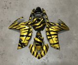 Yamaha YZF-R3 Fairings (2015-2018) Gold, Black Zebra at KingsMotorcycleFairings.com
