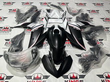 Yamaha YZF-R3 Fairings (2015-2018) Matte Black, White at KingsMotorcycleFairings.com
