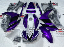 Yamaha YZF-R3 Fairings (2015-2018) Purple, White, Black at KingsMotorcycleFairings.com