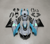Yamaha YZF-R3 Fairings (2019-2021) Gray, Blue, Matte Black Petronas at KingsMotorcycleFairings.com
